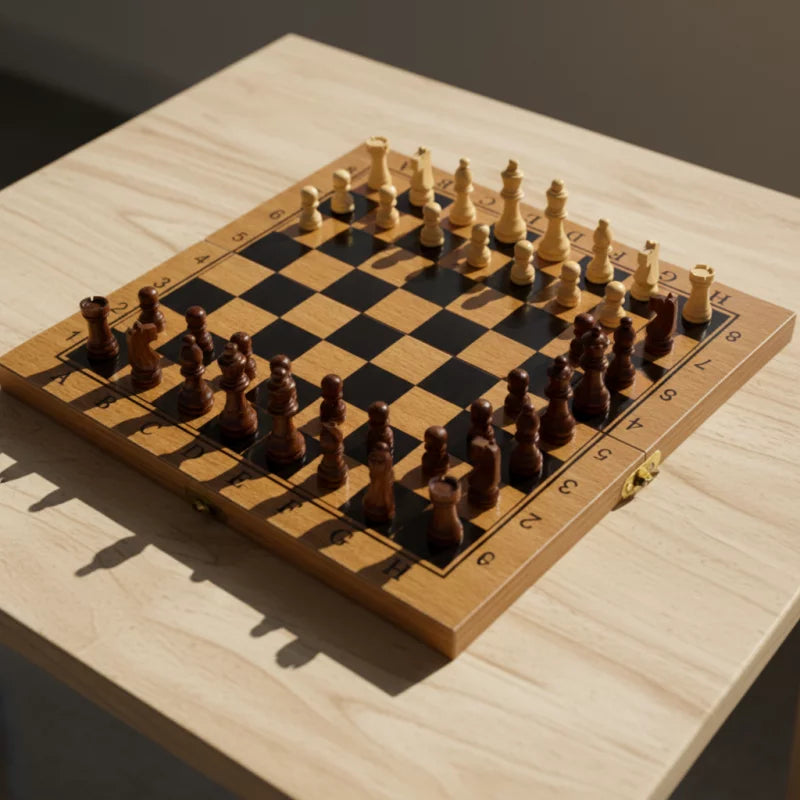 Ajedrez de Madera Fino Grande 34cmx34cm | CD 301116