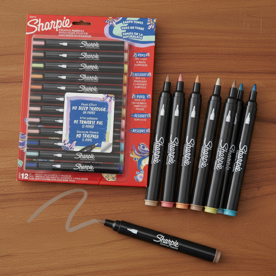 Marcador Sharpie Punta Bala x12 | CD 053016