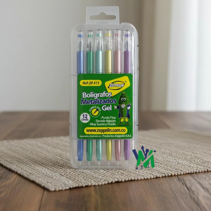 Bolígrafos Metalizados en Gel Zeppelin ZP413 | CD 45241