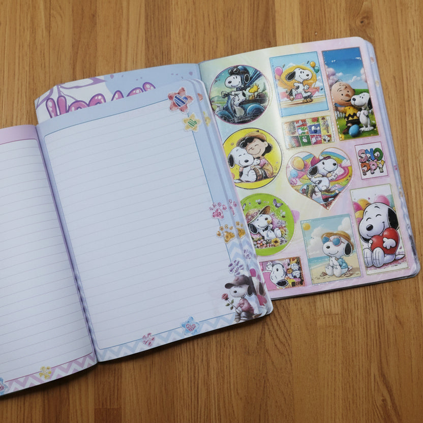 Cuaderno Cosido Zeppelin Pekitas K-Pop y Snoopy 100h | CD 010133