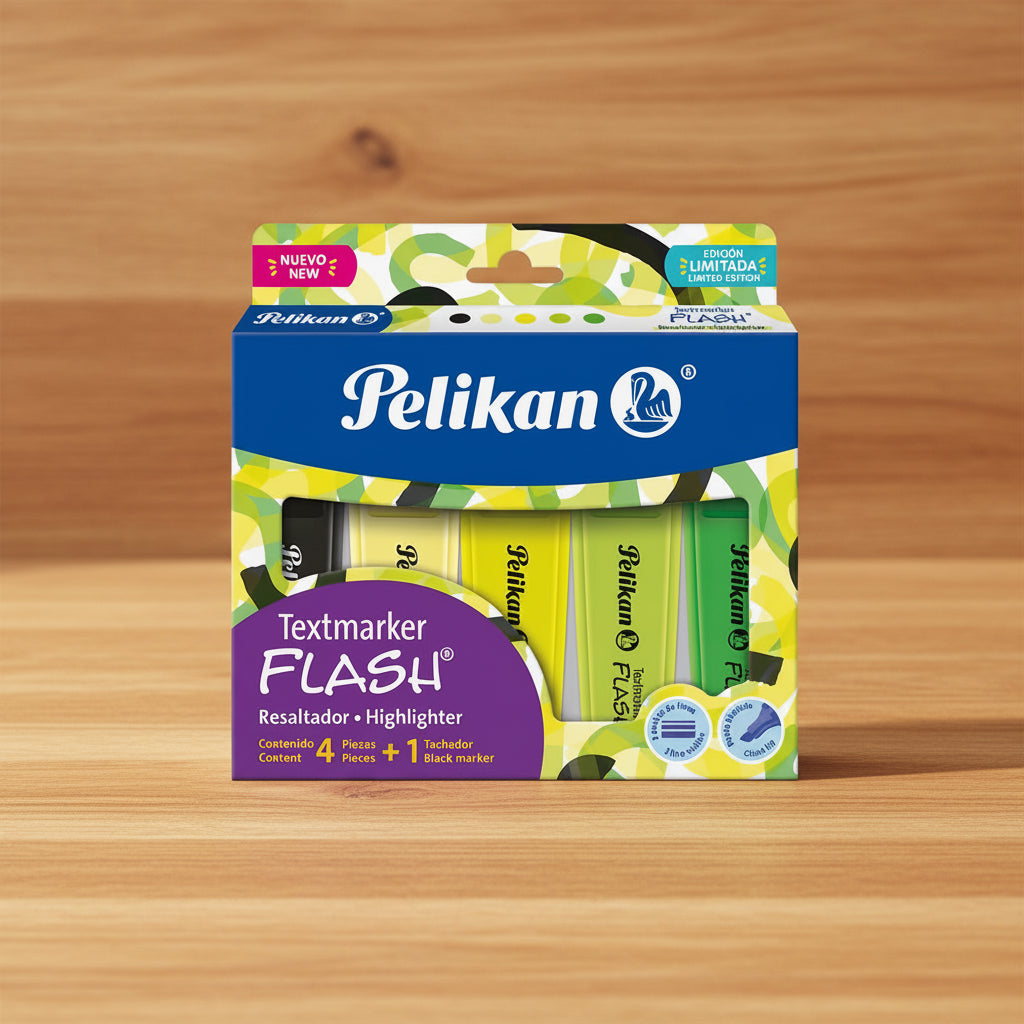 Resaltador Pelikan 4 Resaltadores +1 Tachador | CD 020510