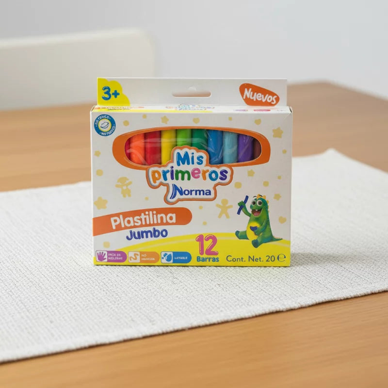 Plastilina Jumbo Norma 12 Barras | CD 040740