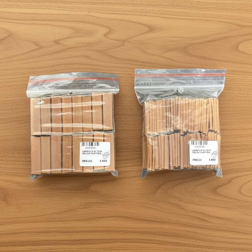 Bolsa de Ladrillos - Tejas para Maquetas | CD 040599
