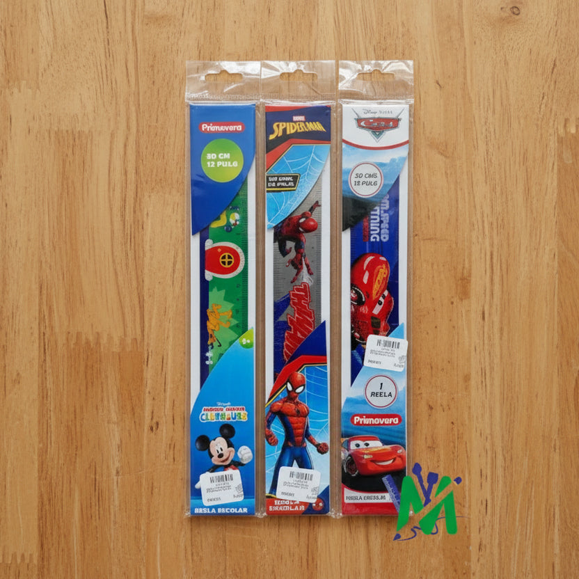 Regla Personajes Primavera 30cm | CD 040030
