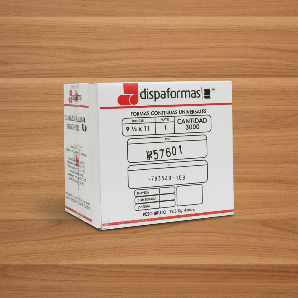Forma Continua 9 1/2 x 11 1 Parte 3.000 Hojas | CD 050340