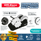 Dispensador OE-754 Offi Esco Multirollo 12mm/18mm/24mm/36mm Corte 37mm | CD 051140