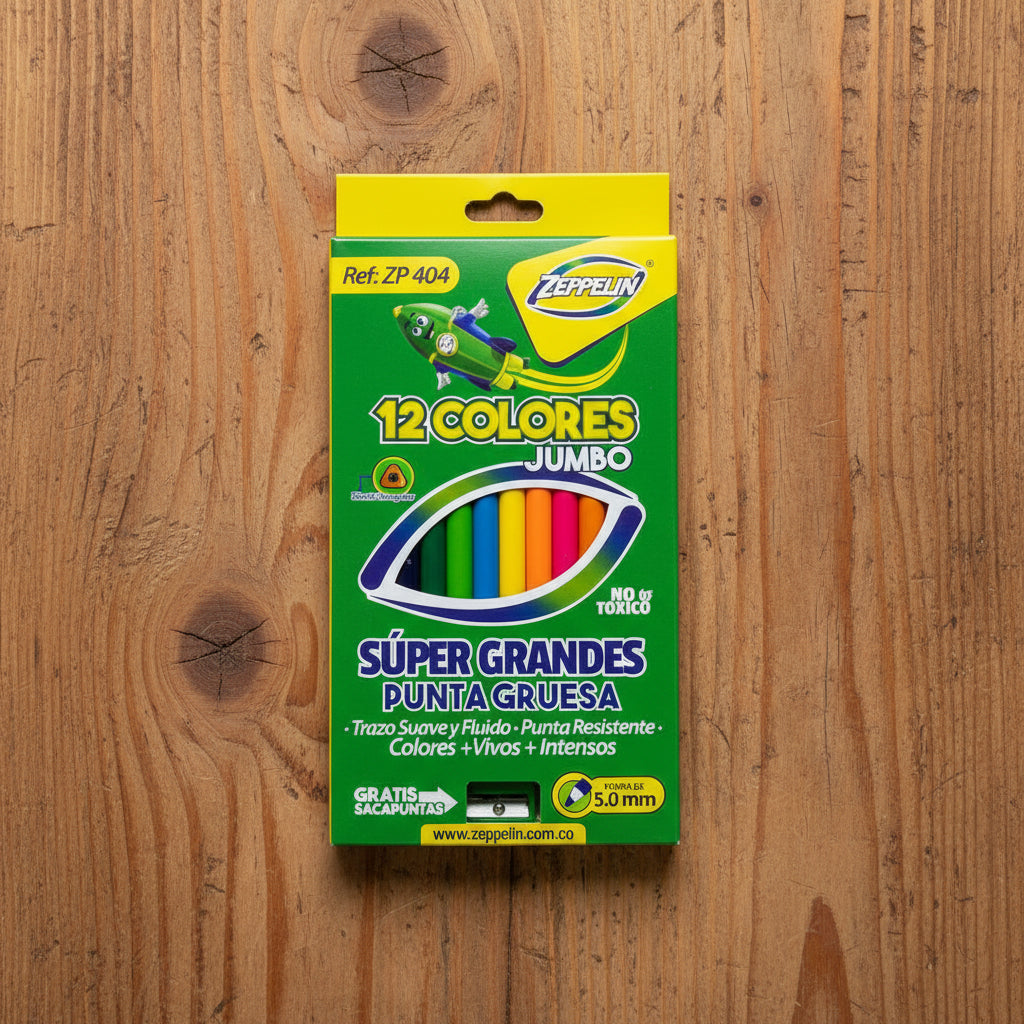 Colores Zeppelin Jumbo x12 | CD 4119