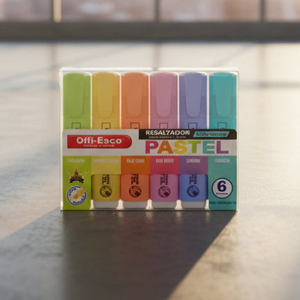 Resaltador Offi Esco x6 OE-534N 534P Neon/Pastel | CD 020556