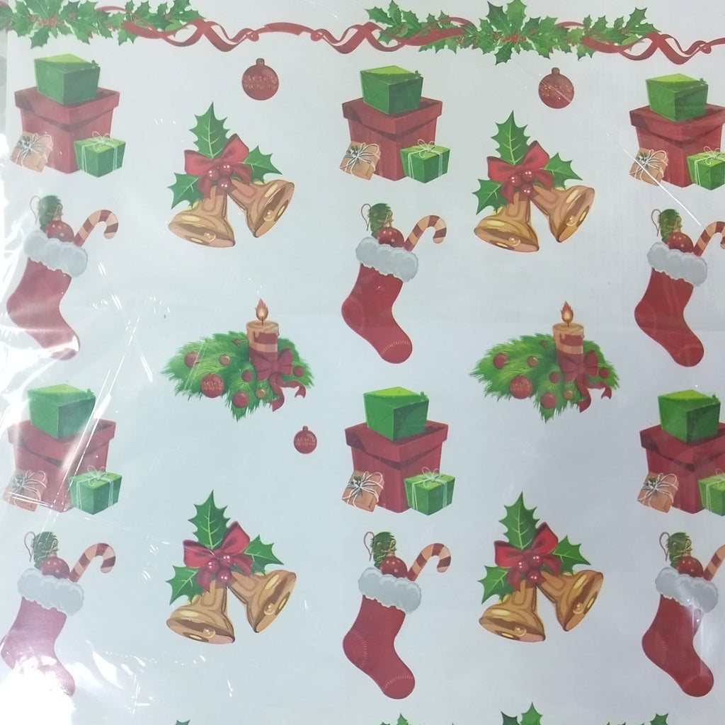 Papel Celofán Pliego Estampados Navidad x10 | CD 071298