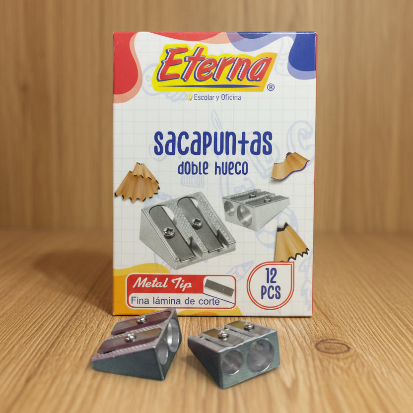 Sacapunta Metálico doble Eterna | CD 040002