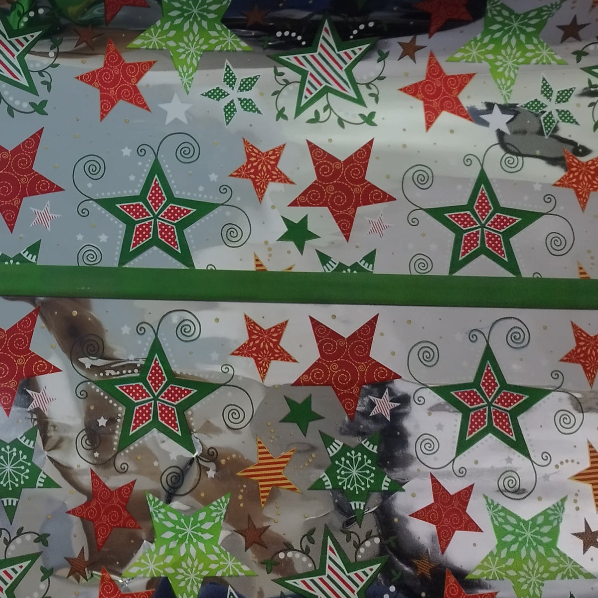Papel Hojilla de Rollo x25m estampado navidad | CD 410291