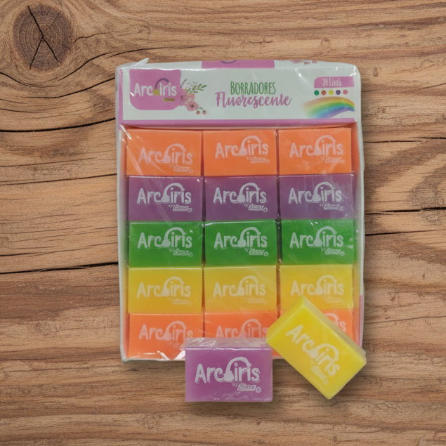 Borrador Arcoiris Neon Eterna | CD 4708
