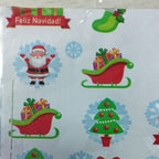 Papel Celofán Pliego Estampados Navidad x10 | CD 071298