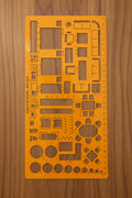 Regla plantilla electrician Naranja| CD 041962