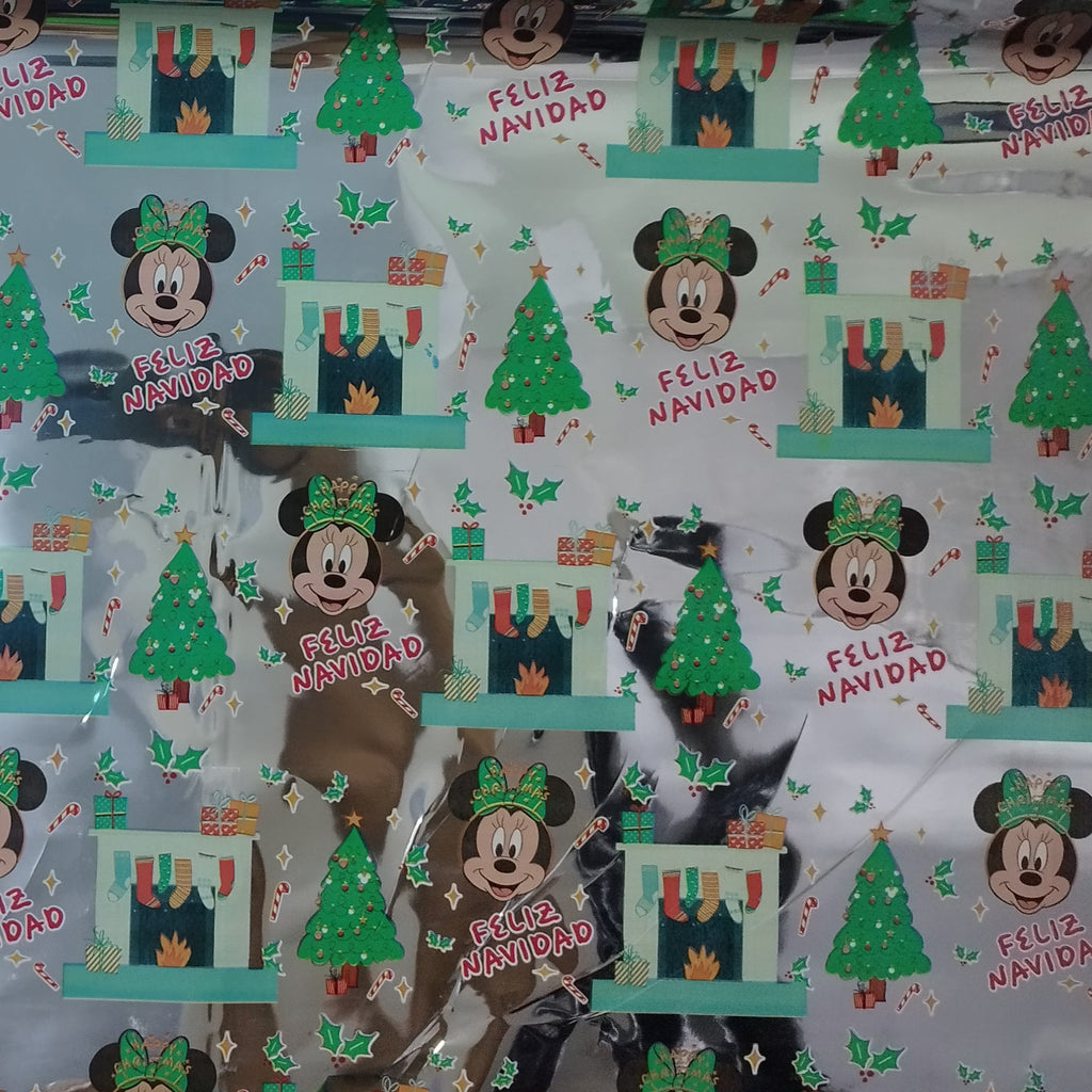 Papel Hojilla de Rollo x25m estampado navidad | CD 410291