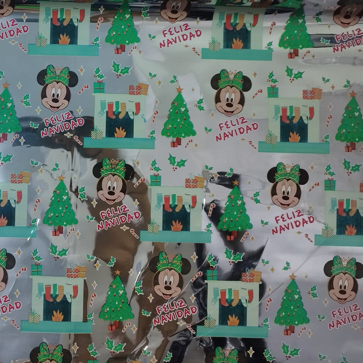 Papel Hojilla de Rollo x25m estampado navidad | CD 410291