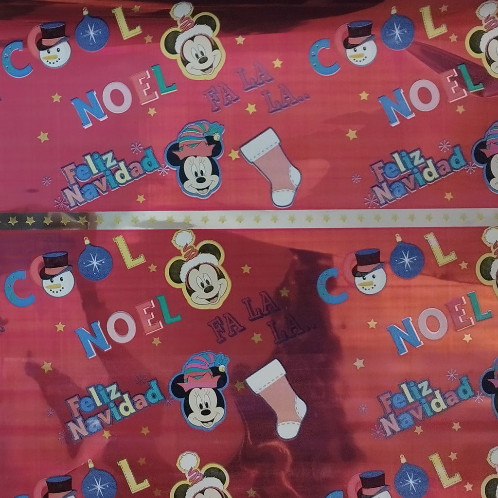 Papel Hojilla de Rollo x25m estampado navidad | CD 410291
